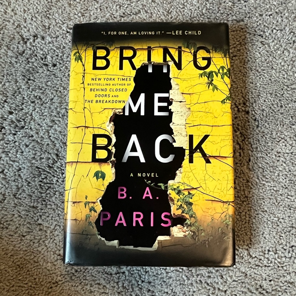 Hardcover mystery novel